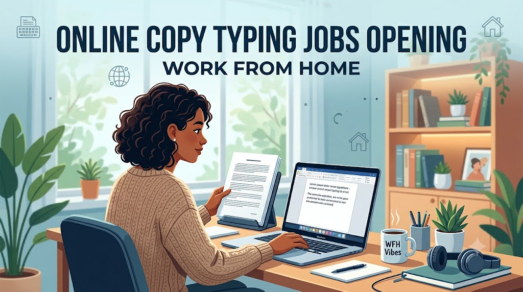 Online Copy Typing Jobs Opening (Work From Home)