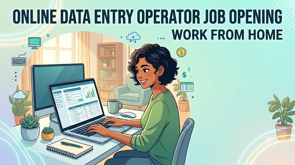 Online Data Entry Operator Job Opening, Work From Home 
